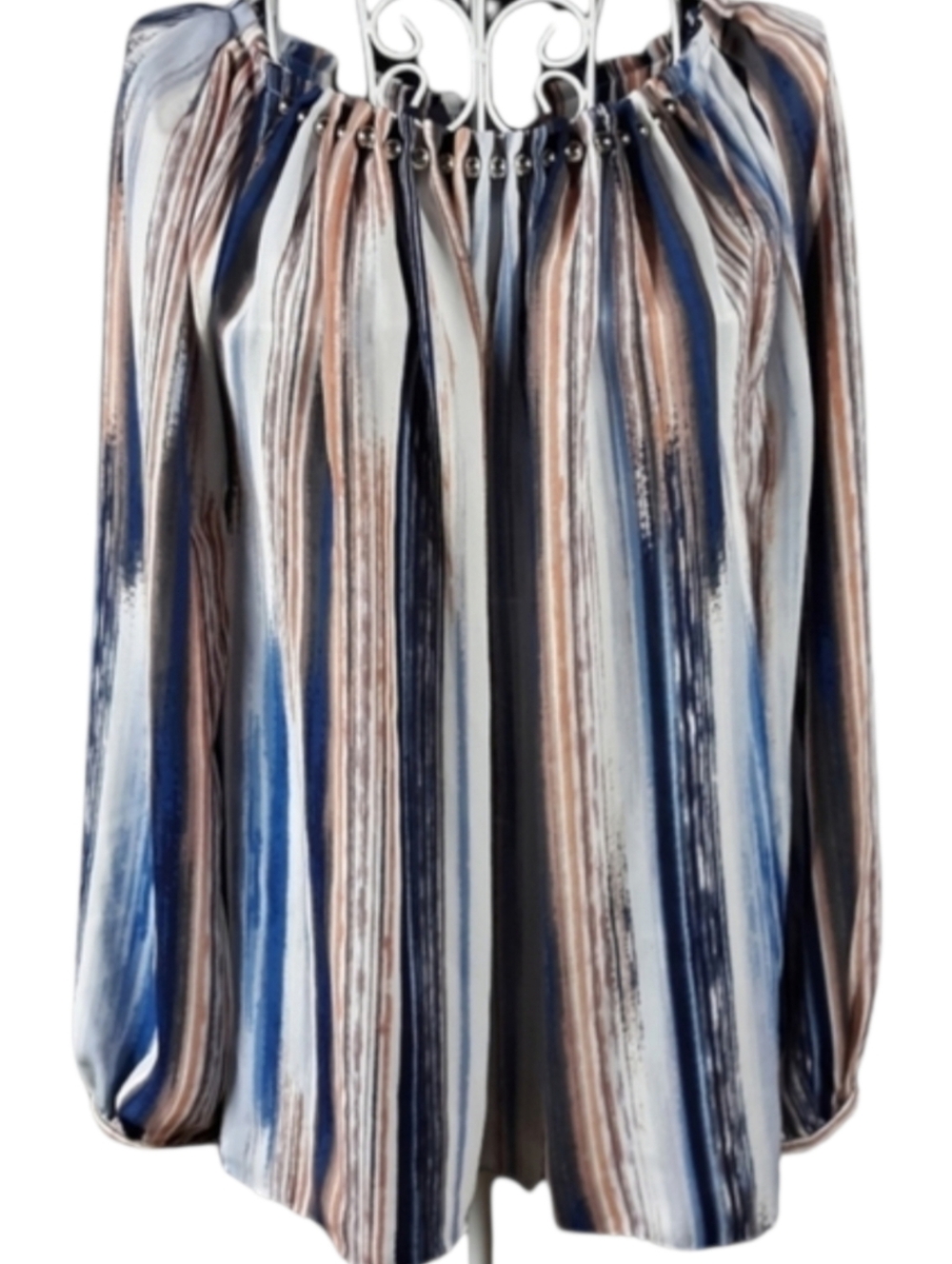 Jennifer Lopez Beaded Neckline Blouse SZ PM
